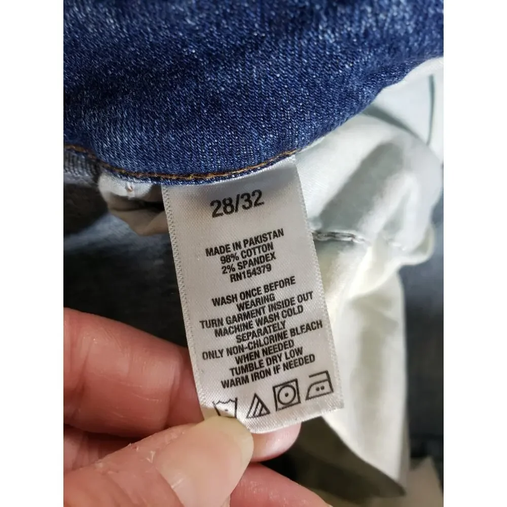 Aeropostale Jeans Size 28x32 Mens Blue Pants Stretch Denim Mid Rise Straight